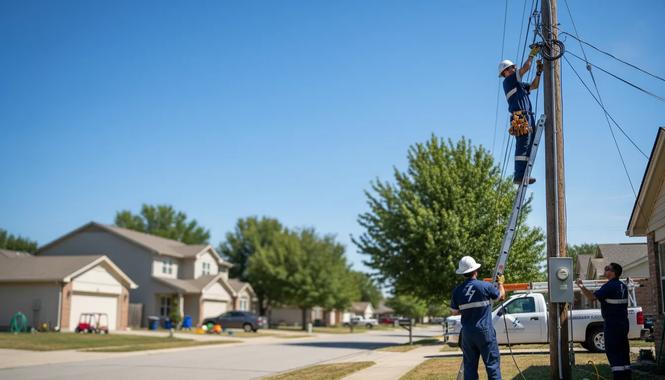 Residential electrician providing installation services in Shubuta, MS